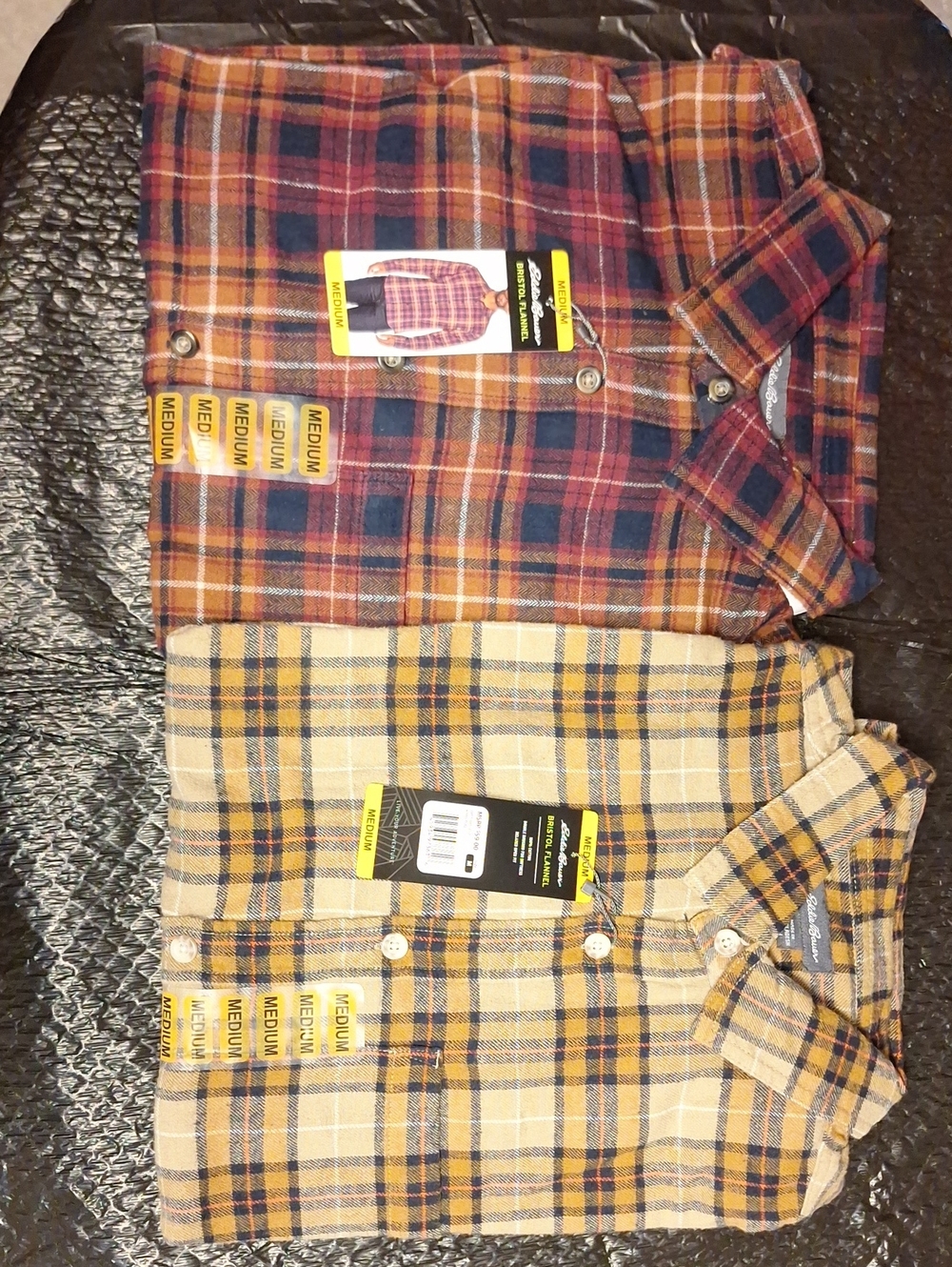 2 New Medium Eddie Bauer Bristol Flannels